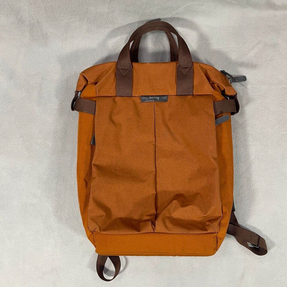 Bellroy Tokyo Totepack Convertible Backpack Tote Bag Bronze Orange 20L